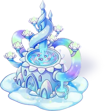 Frostbloom Infuser, Winter event building, animated