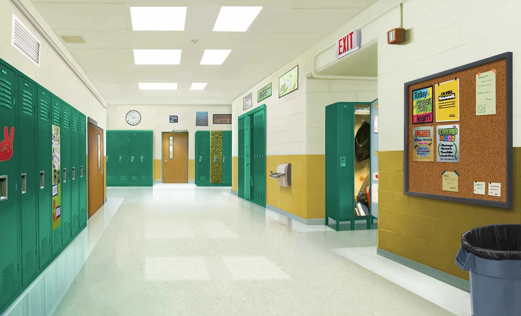 School hallway