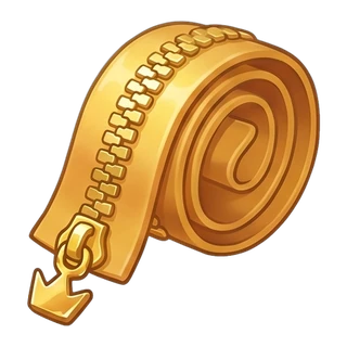 Gold Zipper